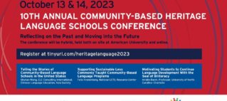 Will you be attending the 10th Annual Community-Based Heritage Language Schools conference?